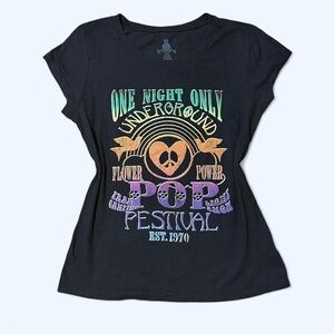 Y2K Black Festival Graphic Tee!